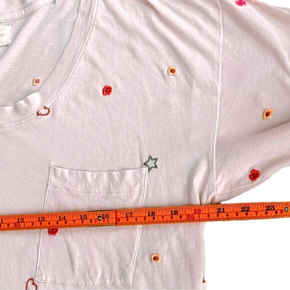 Lou & Grey Short Sleeve Spring Fling Softserve Pink Oversized Pocket Tee. Small. - Picture 4 of 8